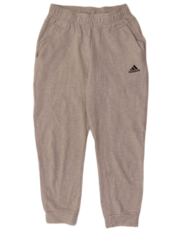 Pantaloni de trening Adidas baieti Joggeri 11-12 ani bumbac gri