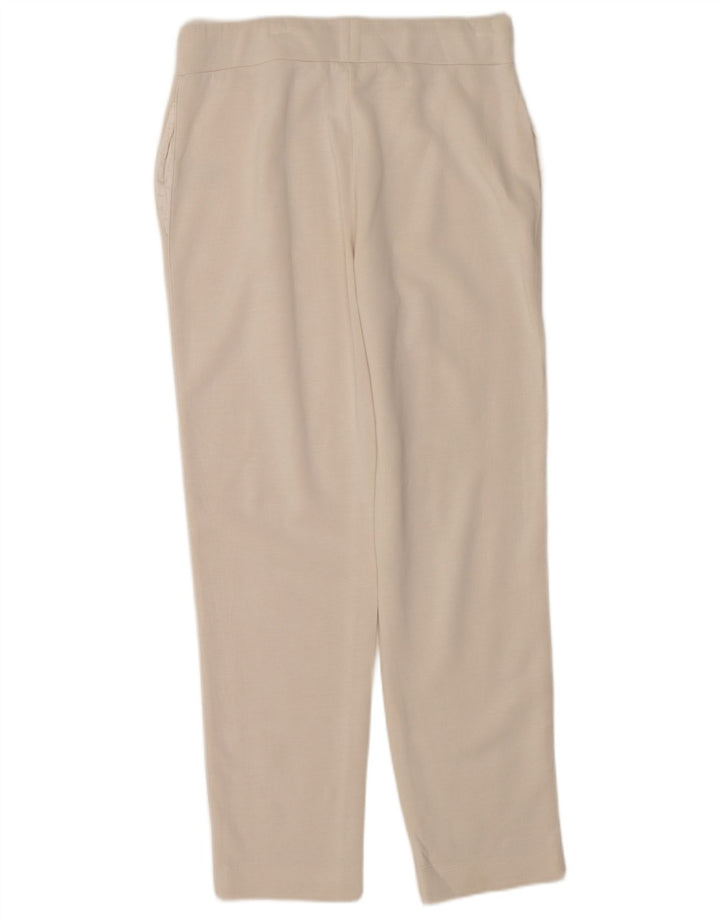 Pantaloni casual drepti pentru femei Ted Baker Mărimea 2 Mici W32 L30 alb catifelat