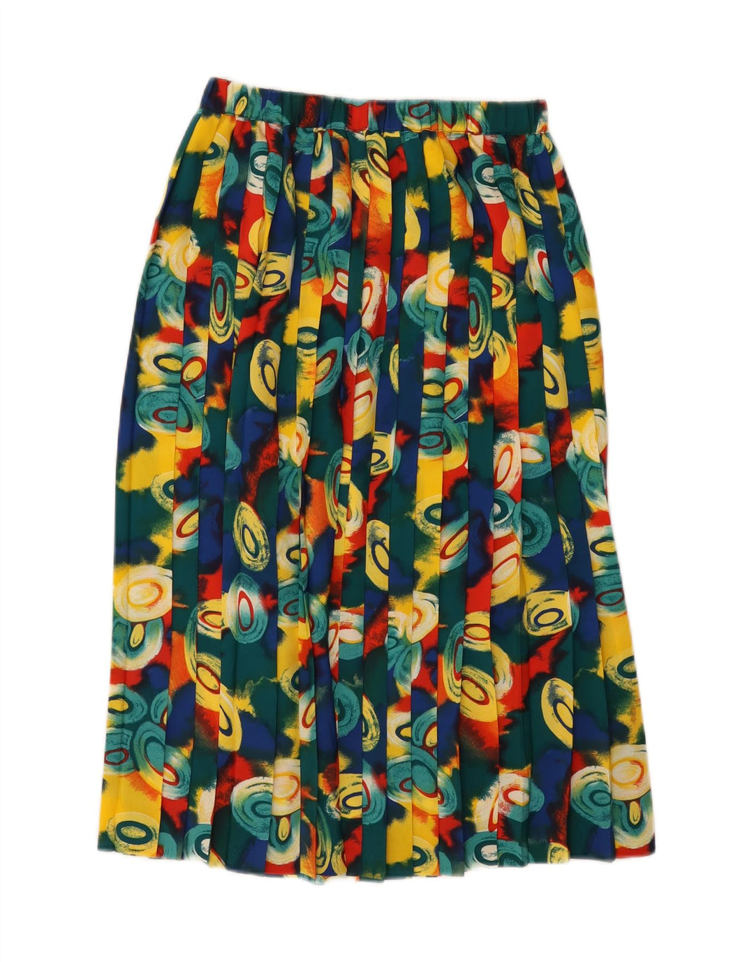 VINTAGE Womens Pleated Skirt W26 Small  Multicoloured Geometric Vintage Vintage and Second-Hand Vintage from Messina Hembry 