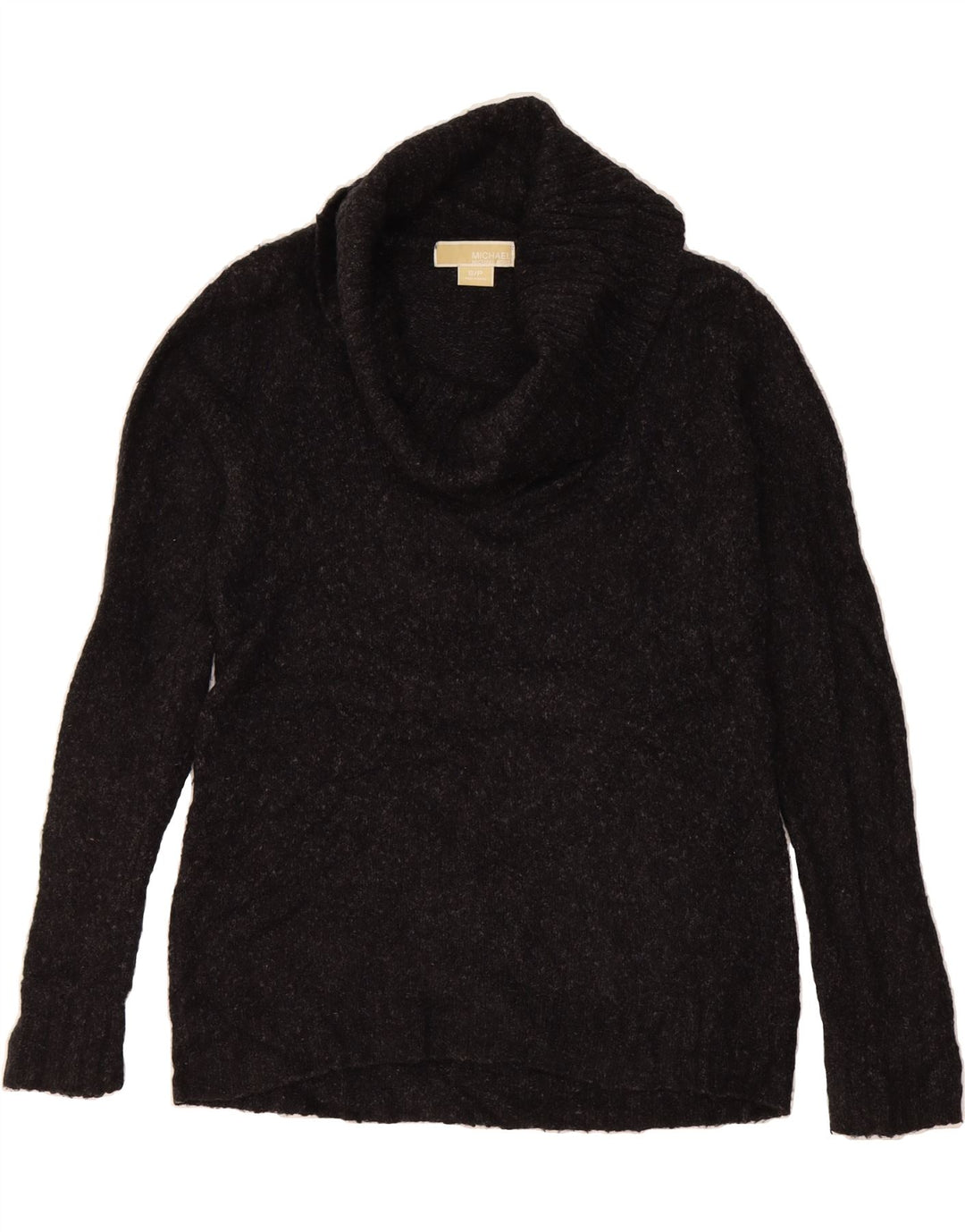 MICHAEL KORS Womens Roll Neck Jumper Sweater UK 10 Small Grey Acrylic Vintage Michael Kors and Second-Hand Michael Kors from Messina Hembry 