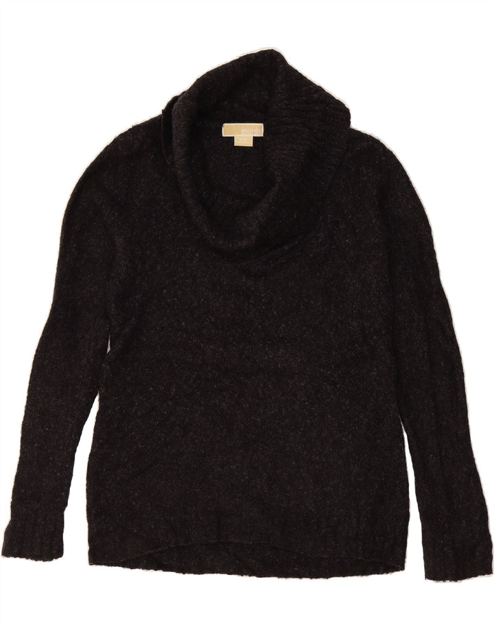 MICHAEL KORS Womens Roll Neck Jumper Sweater UK 10 Small Grey Acrylic Vintage Michael Kors and Second-Hand Michael Kors from Messina Hembry 