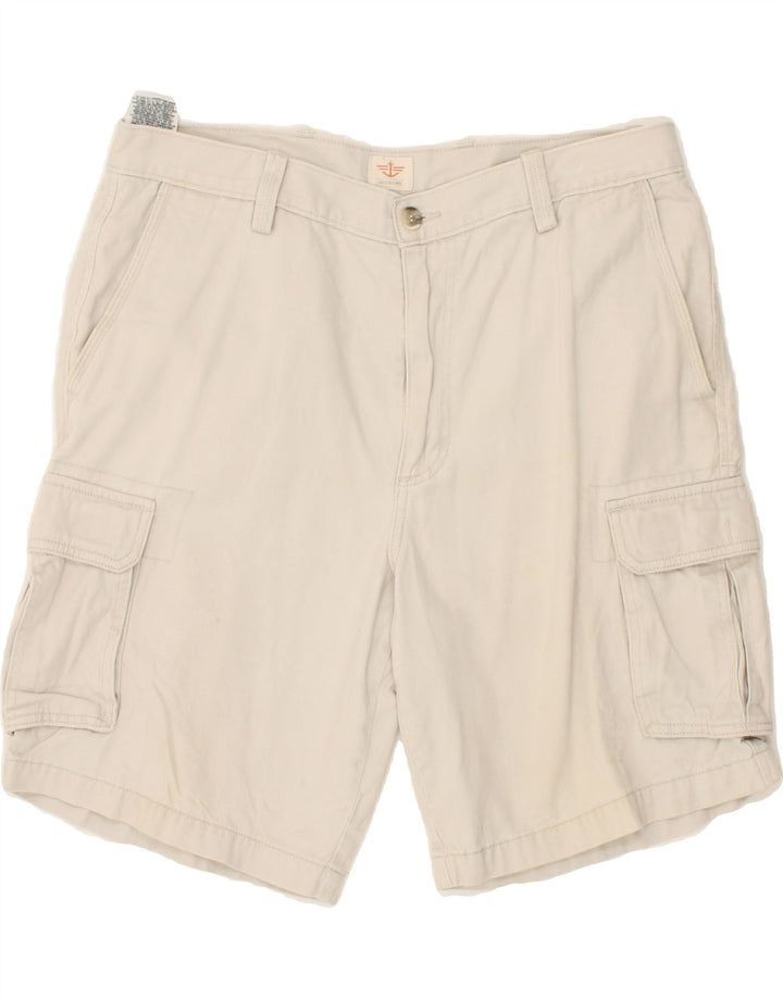 DOCKERS Mens Cargo Shorts W36 Large  White Cotton Vintage Dockers and Second-Hand Dockers from Messina Hembry 