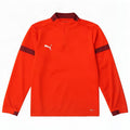 Trening Puma Boys Zip Neck Pullover Top 11-12 ani rosu colorblock