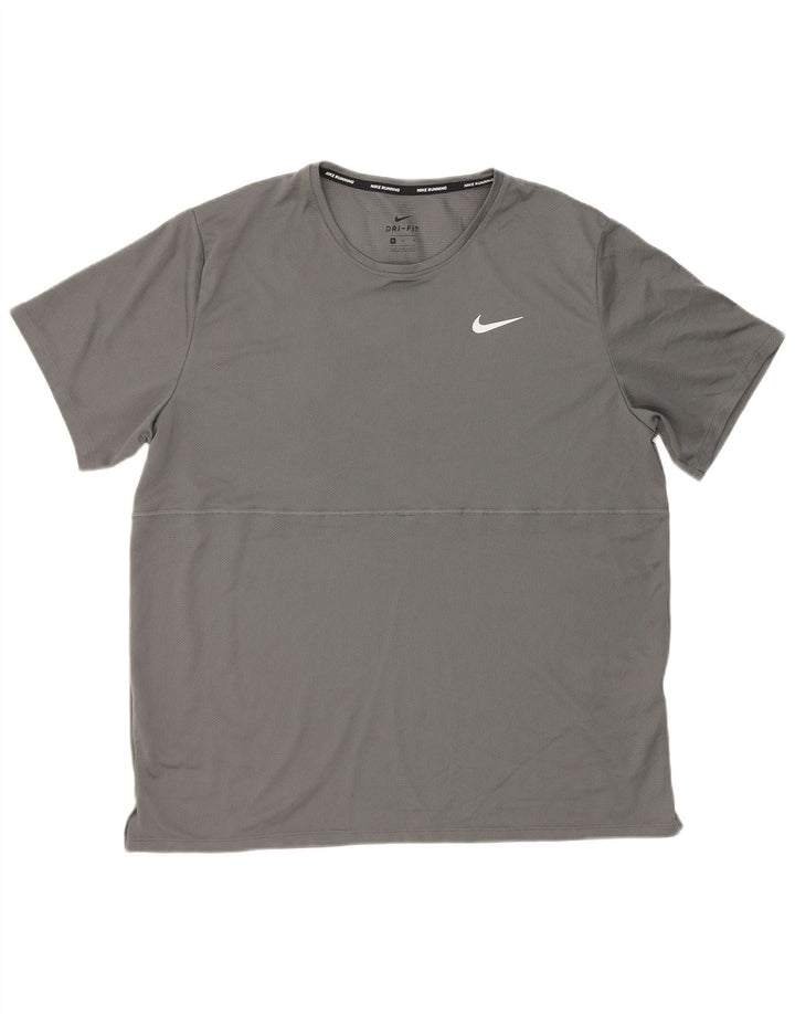 Tricou pentru bărbați Nike Dri Fit Top XL poliester gri