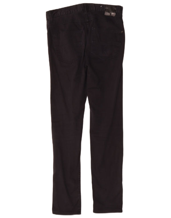 Pantaloni casual skinny pentru bărbați Zara EU 38 Mici L30 L30 Bumbac bleumarin