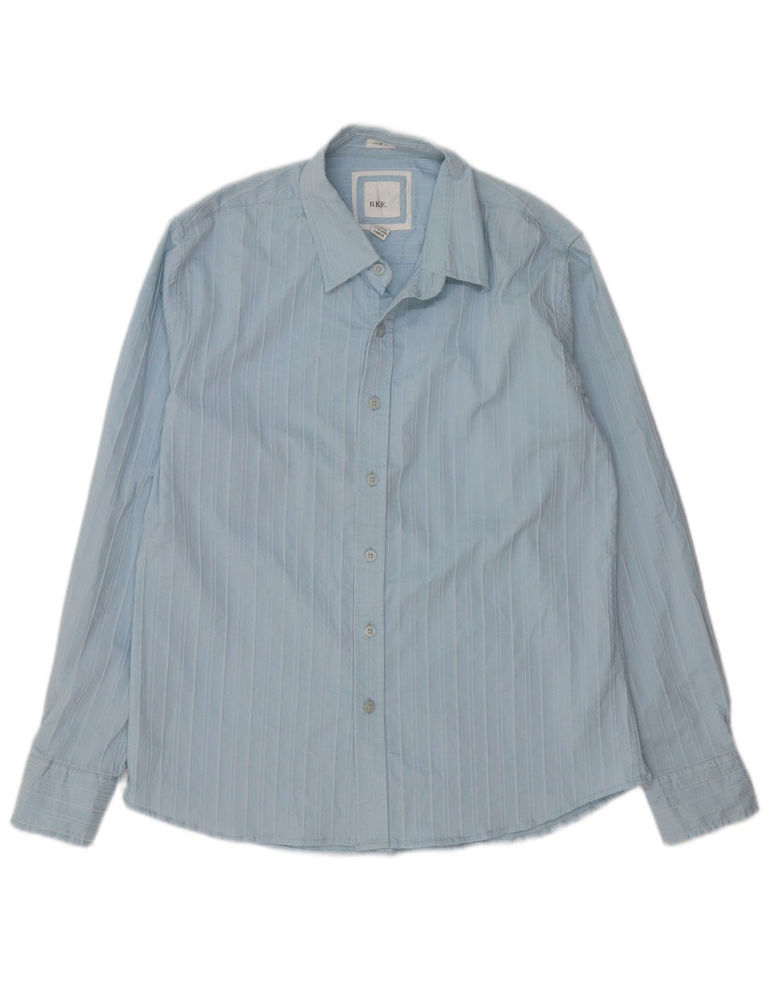 Cămașă BKE Slim Fit pentru bărbați, bumbac cu dungi albastre mari