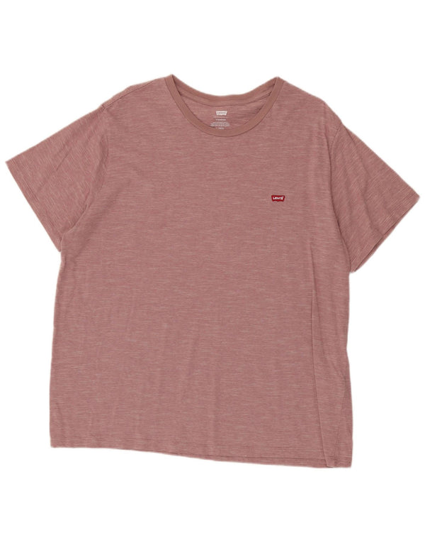 Tricou standard pentru bărbați Levi's Top XL Pink Pinstripe Bumbac