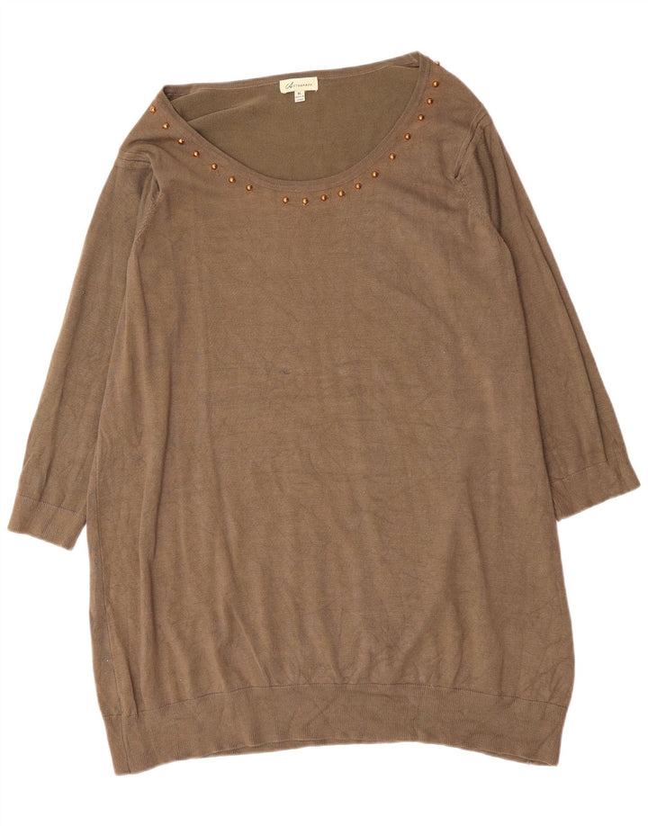 MARKS & SPENCER Rochie Jumper Autograph pentru femei UK 18 XL Viscoză gri