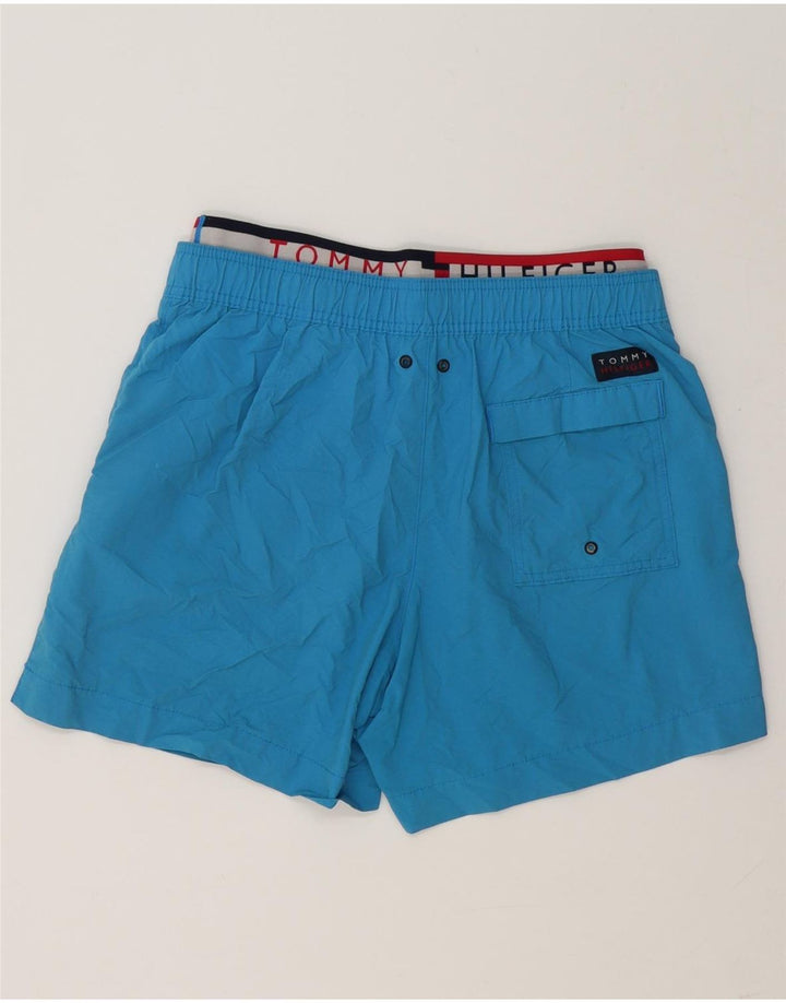 Pantaloni scurți de înot grafic pentru bărbați Tommy Hilfiger, albastru mediu, bloc de culoare