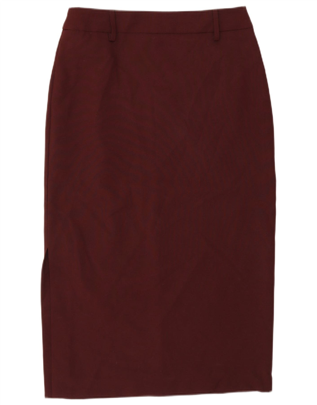 Fusta midi Benetton pentru femei IT 44 Medium W28 Bordeaux Poliester