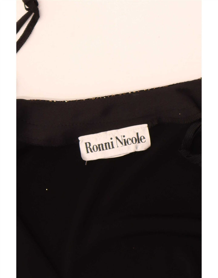 Ronni Nicole Jachetă Blazer deschisă pentru femei UK 12 Medium Brown Flecked