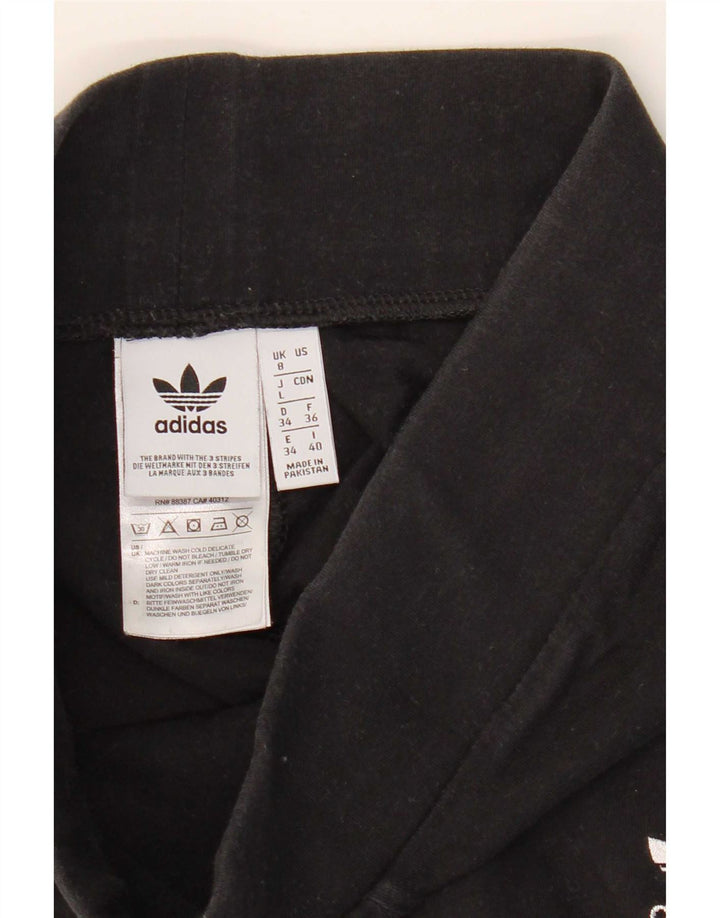 Leggings pentru femei Adidas UK 8 Small Black Bumbac