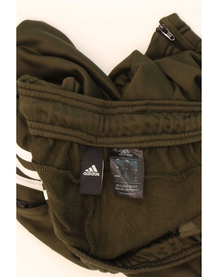 Pantaloni de trening Adidas pentru bărbați, mari, kaki, poliester