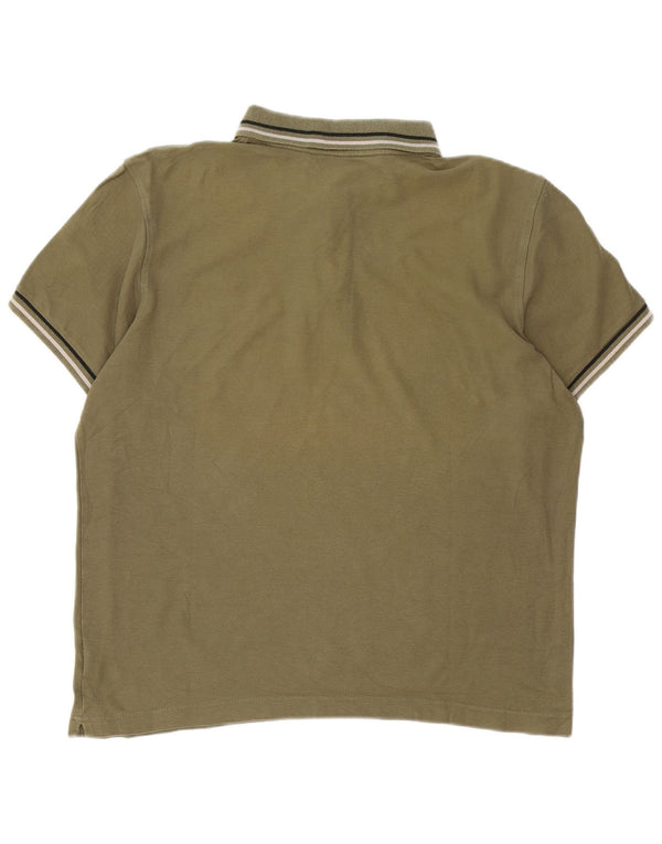 Tricou polo pentru bărbați Lotto XL bumbac cu dungi kaki