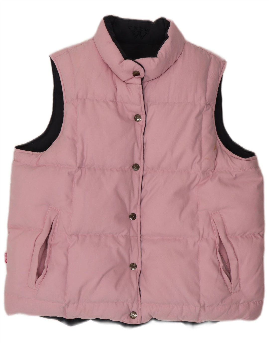 CREW CLOTHING Gilet căptușit reversibil pentru femei UK 16, mare, roz, poliester