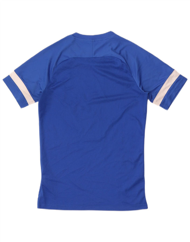 Tricou NIKE Dri Fit pentru bărbați Top mic, albastru, poliester color bloc