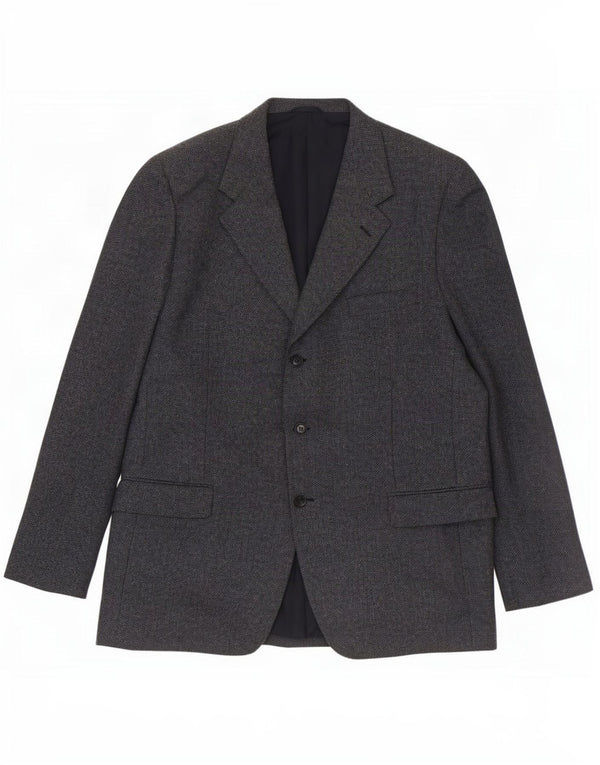Jachetă pentru bărbați Cerruti 1881 cu 3 nasturi IT 54 2XL Lână bleumarin