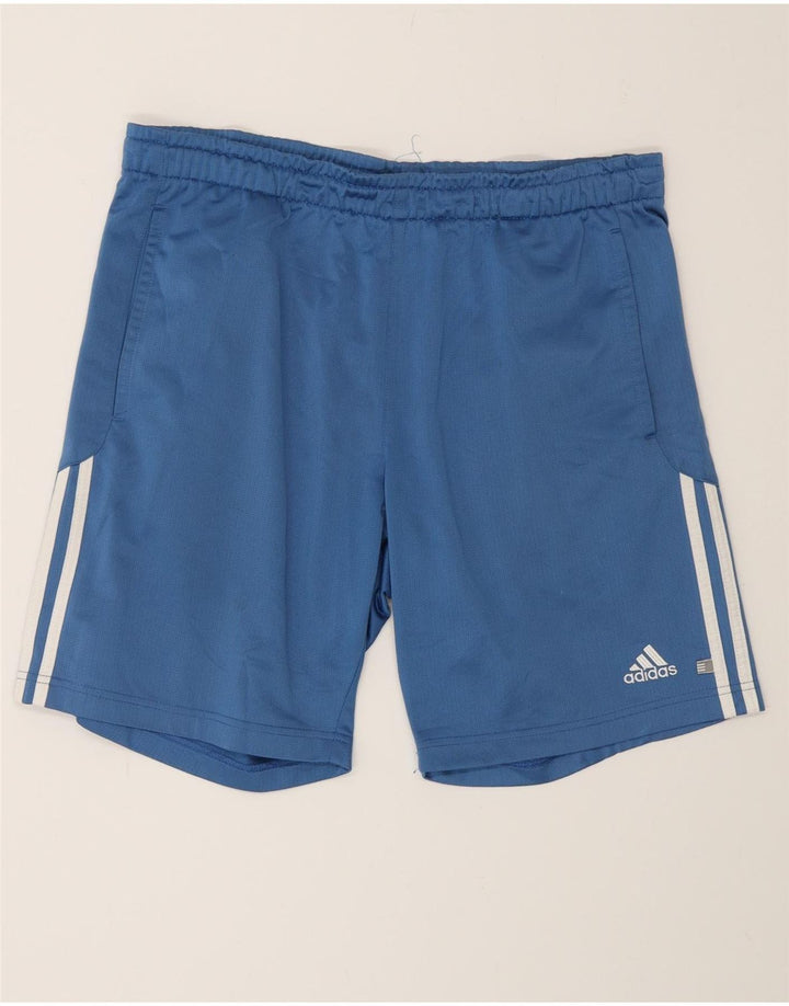 Pantaloni scurți sport Adidas pentru bărbați, poliester albastru mediu