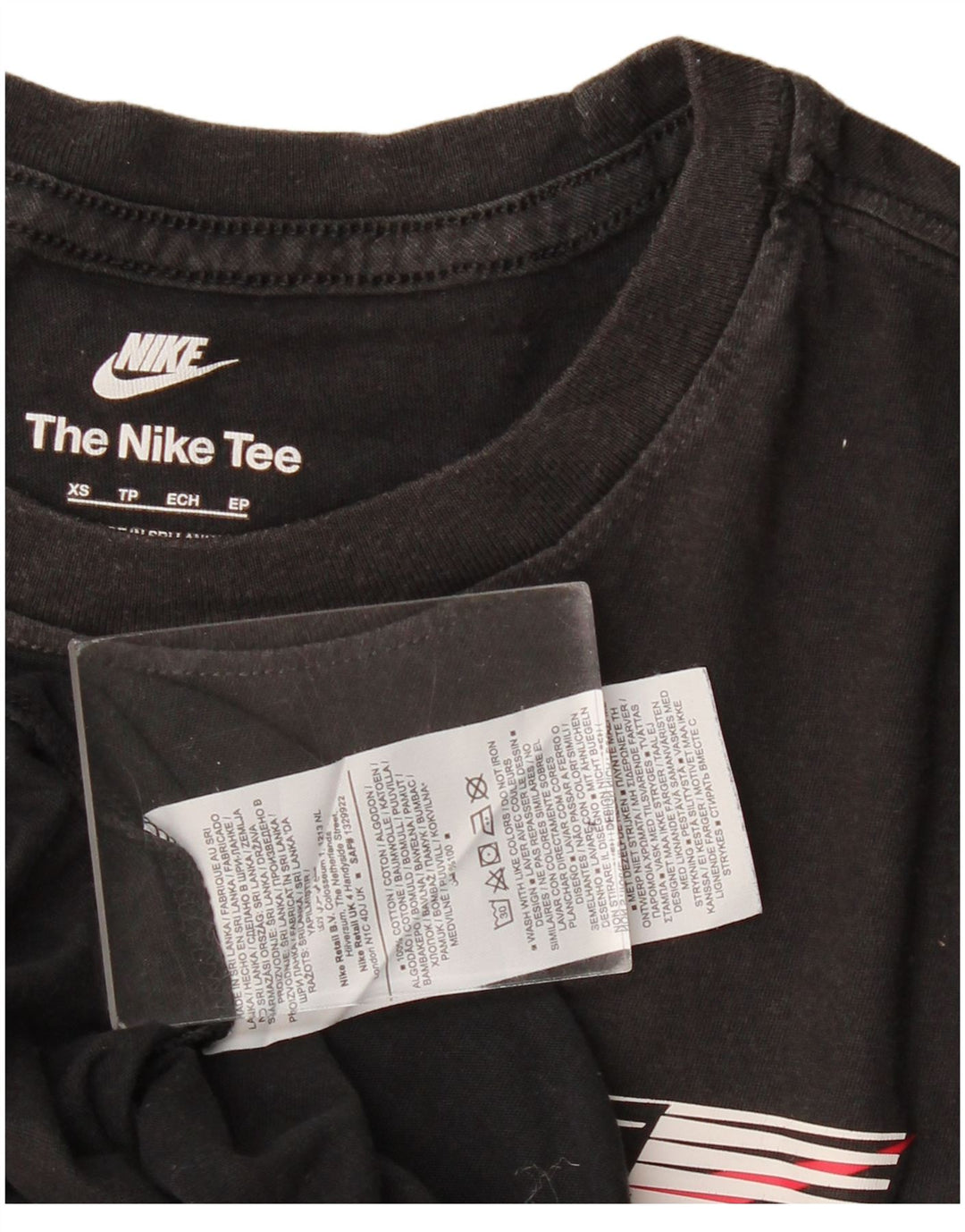 Tricou grafic pentru bărbați Nike Top XS Bumbac negru
