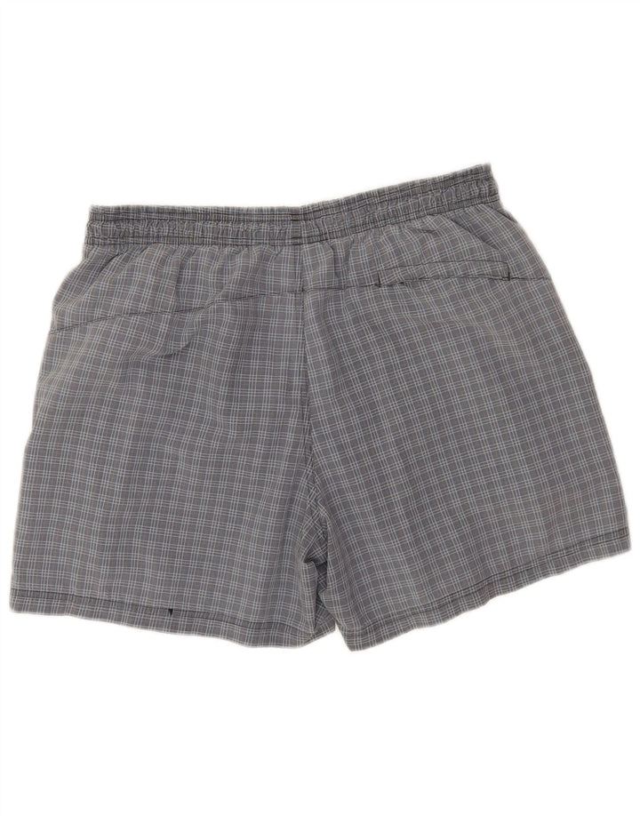 Pantaloni scurți de înot Adidas pentru bărbați, nailon mare, gri check