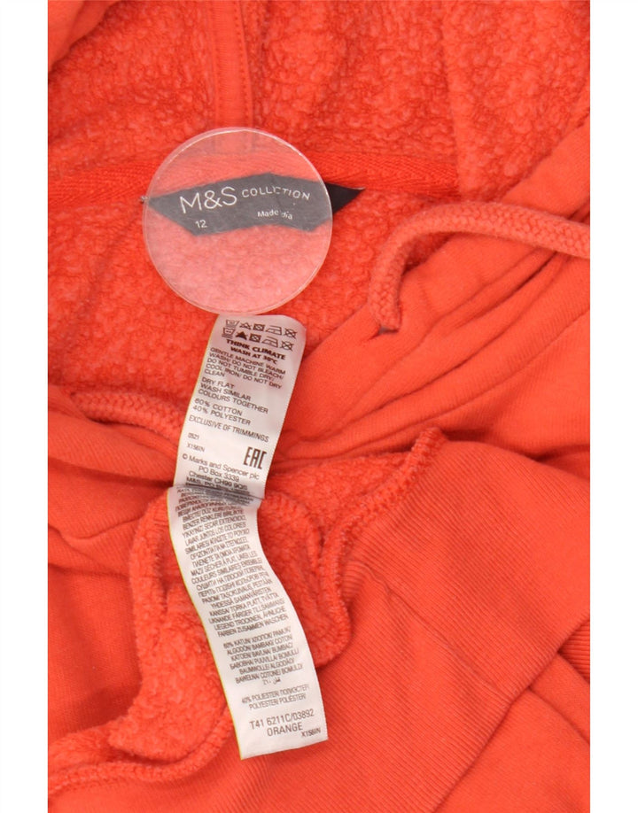 Pulover supradimensionat pentru femei Marks & Spencer, UK 12, bumbac portocaliu mediu