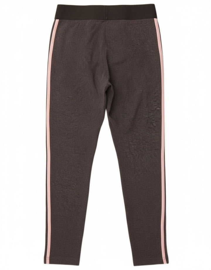 Leggings pentru femei Adidas UK 12, bumbac gri mediu