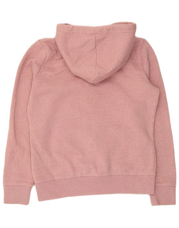 Pulover Superdry pentru femei cu fermoar, UK 12, bumbac roz mediu