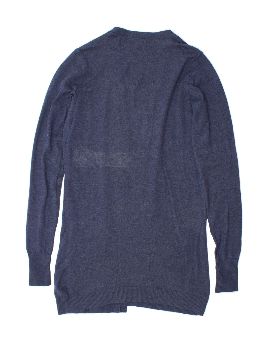 FAT FACE Womens Longline Cardigan Sweater UK 8 Small Navy Blue Wool Vintage Fat Face and Second-Hand Fat Face from Messina Hembry 