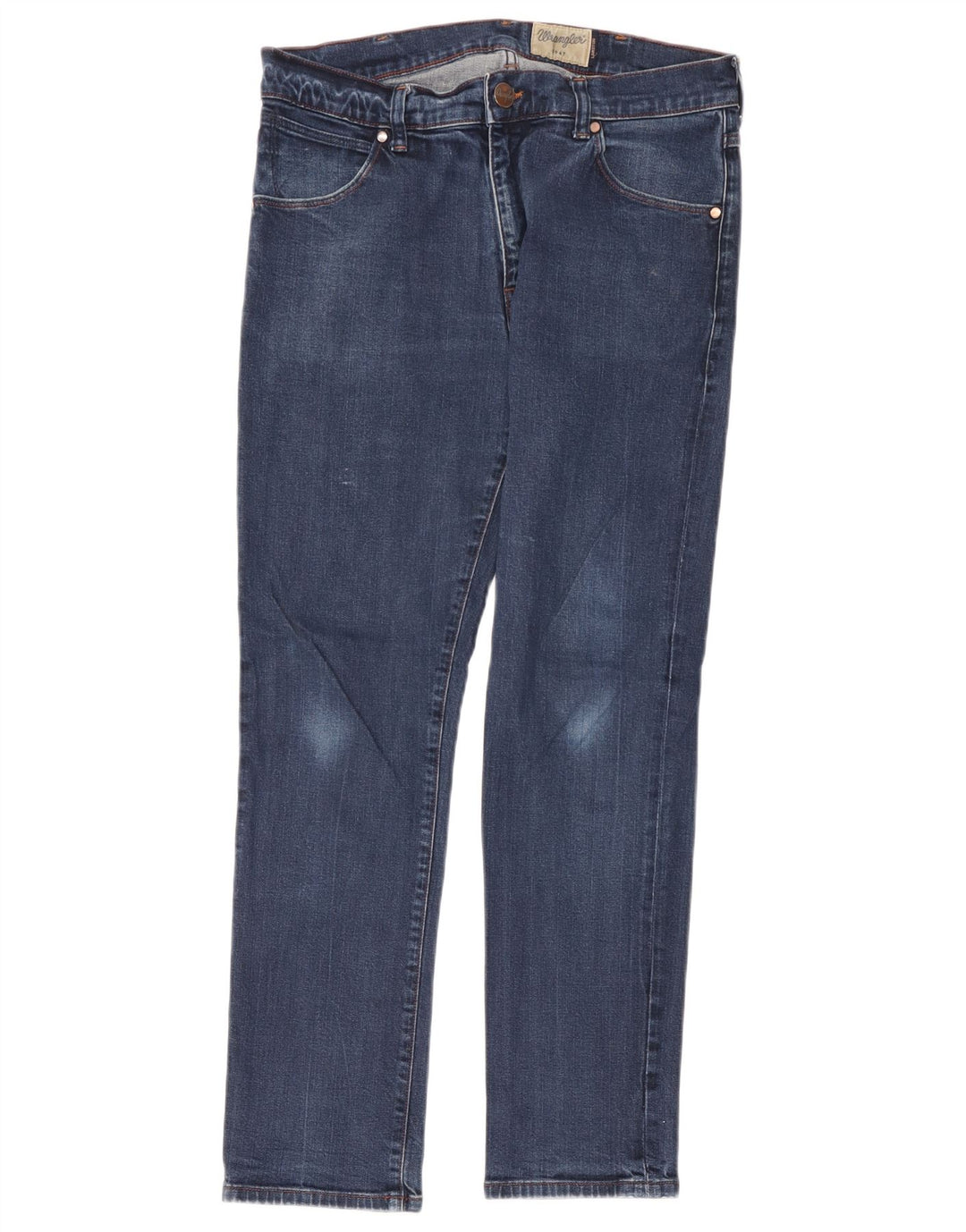 Blugi drepti pentru bărbați Wrangler W34 L32 Bumbac albastru