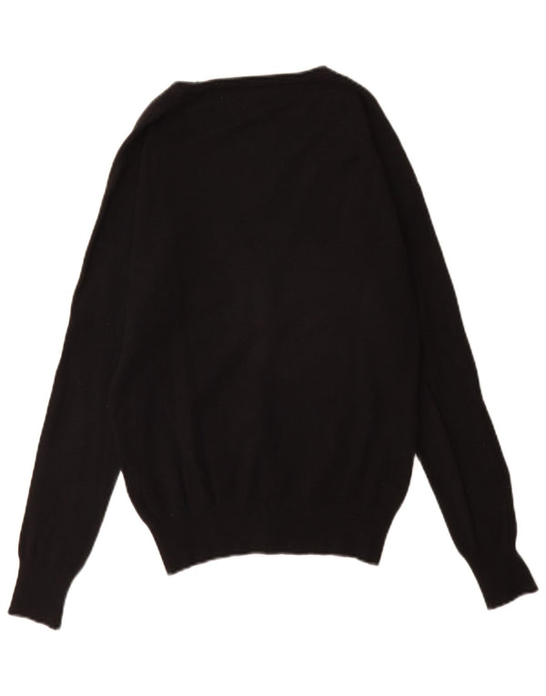 Pulover cardigan pentru femei Zara UK 10 mic bumbac negru