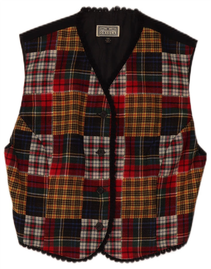 Vestă Vintage pentru Damă IT 44 Medium Multicolor Patchwork