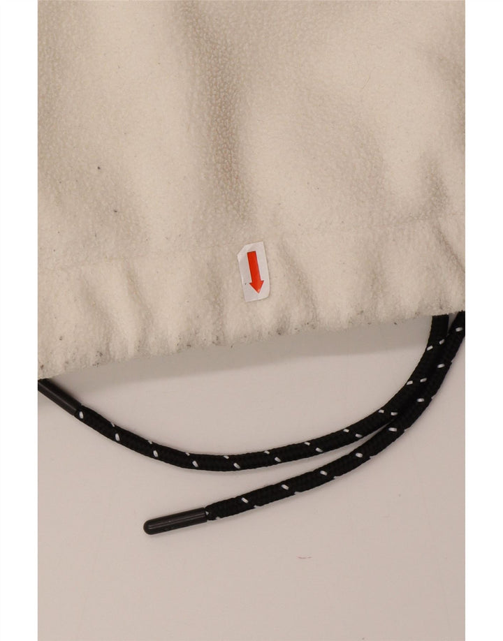 Pulover supradimensionat din lână cu grafică pentru femei FILA UK 10, mic, alb, bloc de culoare