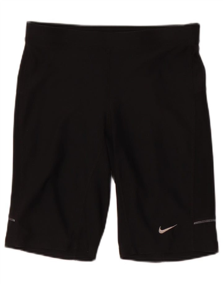 Pantaloni scurți sport Nike Dri Fit pentru femei UK 8 Small Negru Poliester
