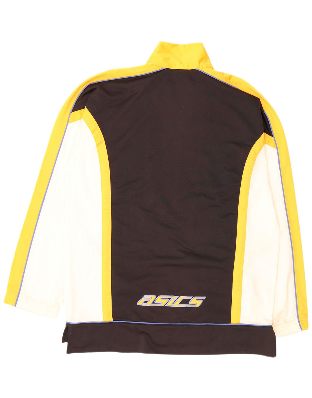 Jachetă de top pentru trening grafic ASICS pentru bărbați XL, poliester color bloc negru