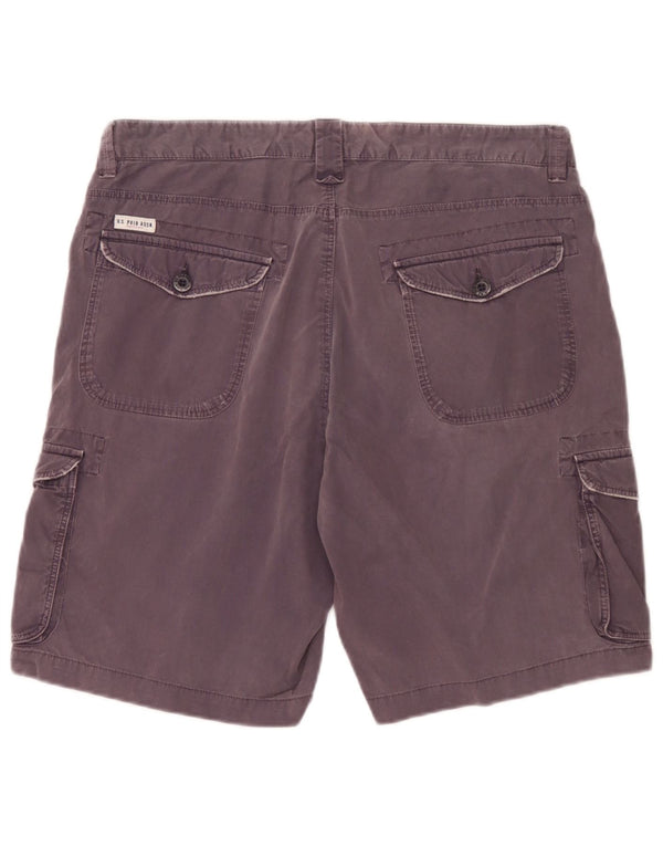 U.S. Polo Assn. Pantaloni scurți cargo pentru bărbați W36, mari, negru, bumbac