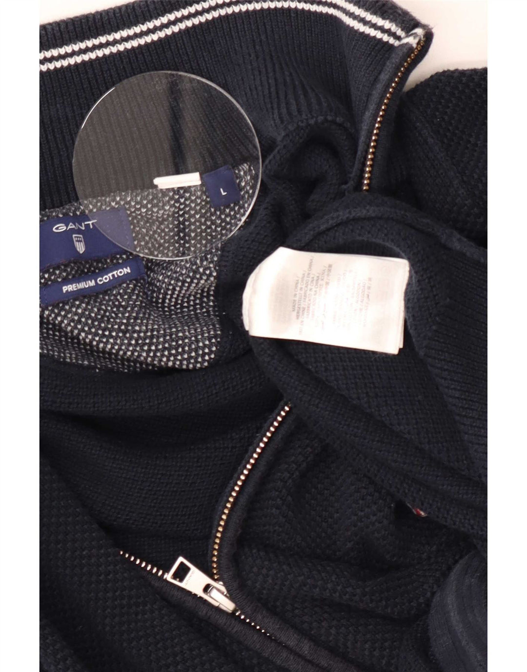 Pulover cardigan pentru bărbați Gant, mare, bleumarin, bumbac