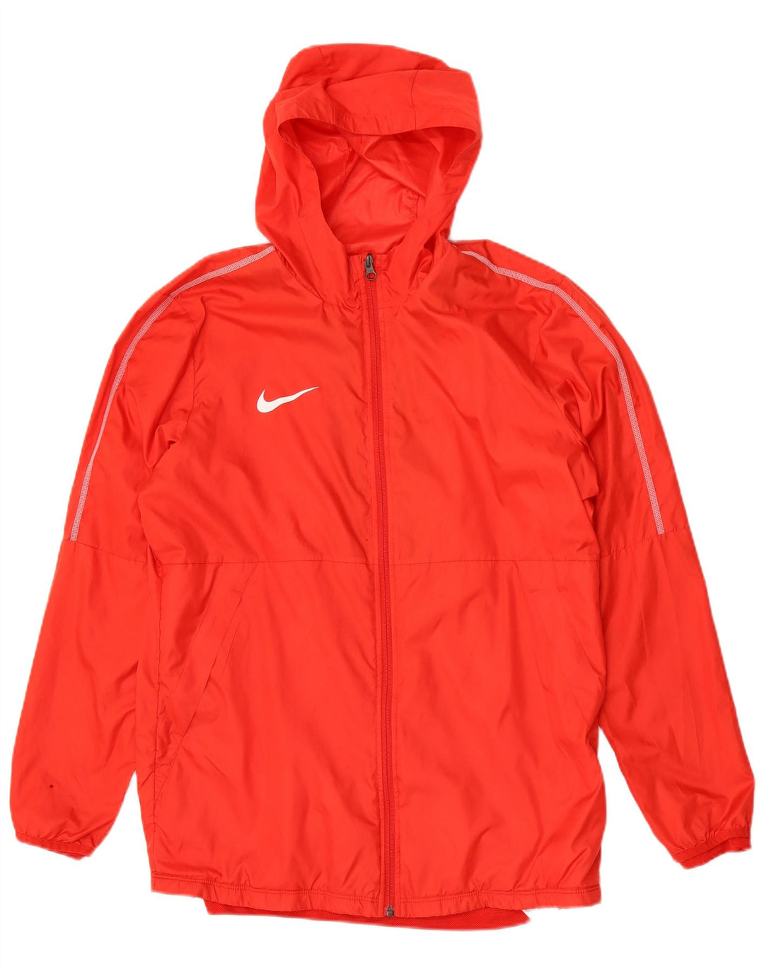 Jachetă de ploaie cu glugă pentru bărbați Nike UK 40 Poliester roșu mare