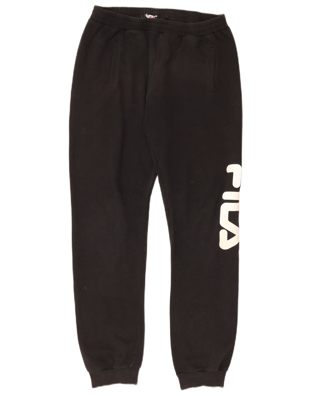 Pantaloni de trening cu grafică Fila pentru bărbați Pantaloni de jogging mediu negru