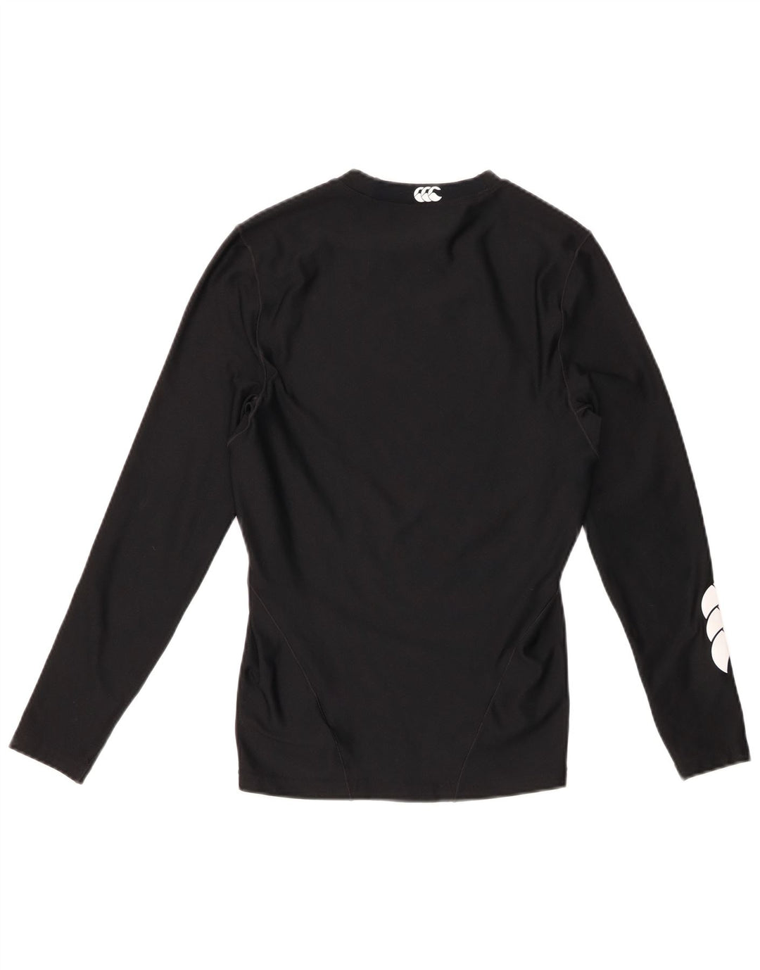 CANTERBURY Top grafic pentru femei cu mânecă lungă UK 12 Poliester mediu negru
