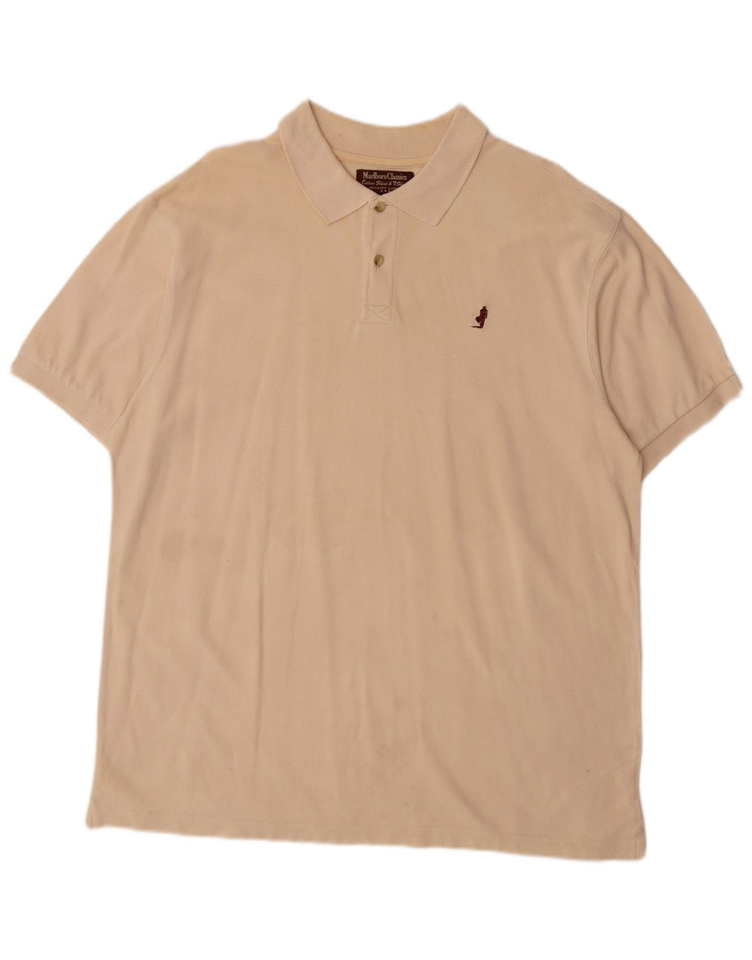 MARLBORO CLASSICS Tricou polo pentru bărbați 2XL bumbac bej