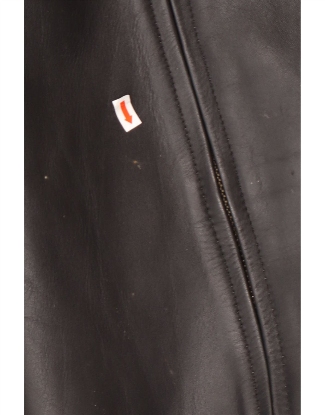 Jachetă de piele pentru bărbați VINTAGE UK 42 XL Piele neagră color bloc