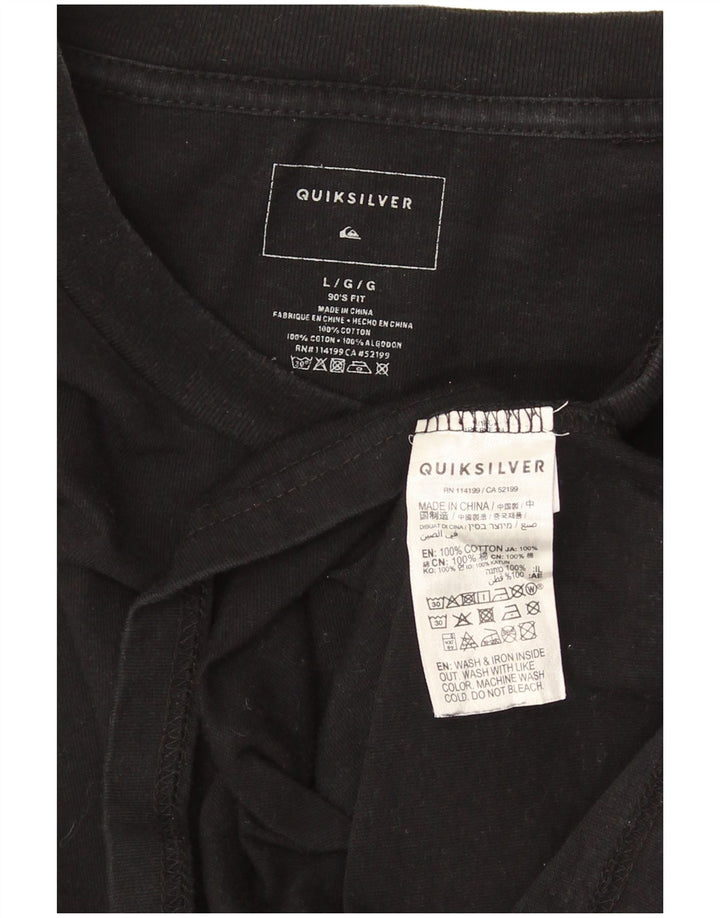 QUIKSILVER Tricou pentru bărbați Top mare din bumbac negru