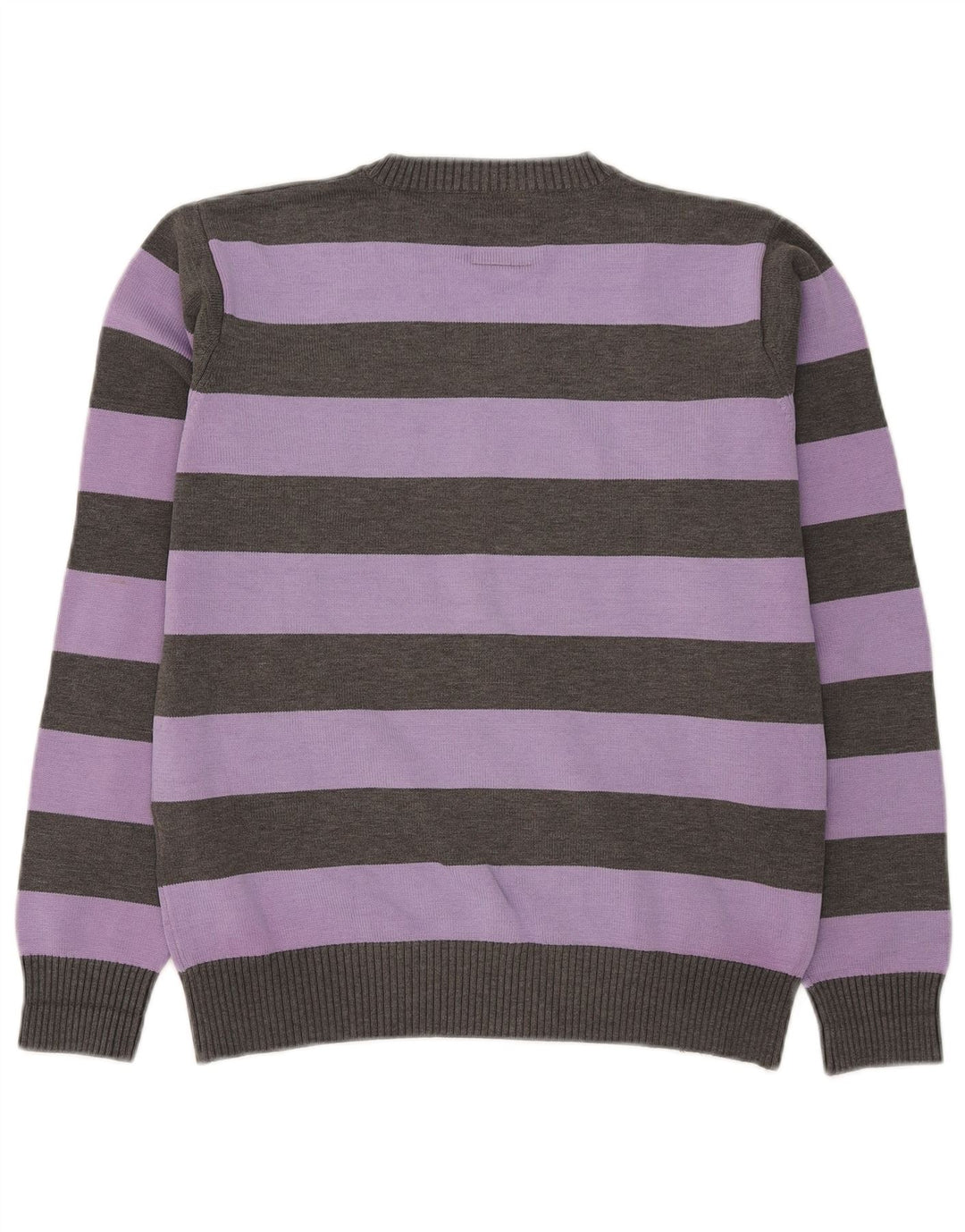 Jack & Jones Pulover cu decolteu în V pentru bărbați, în dungi violet mediu