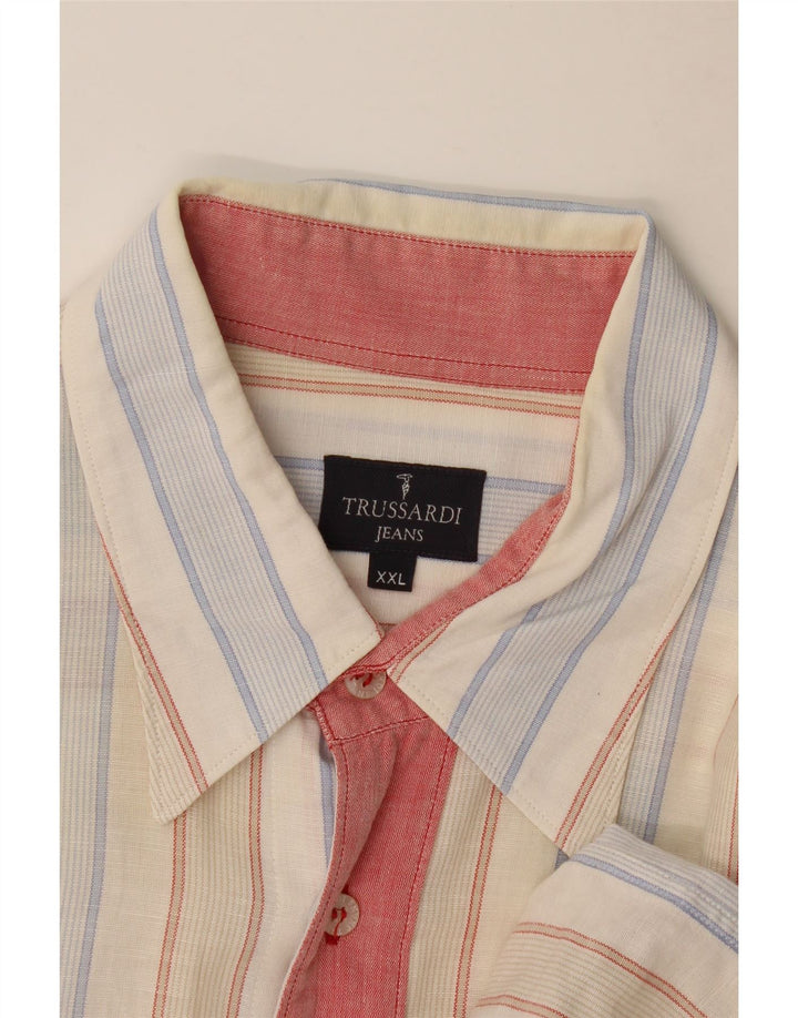 Cămașă pentru bărbați Trussardi Jeans 2XL, cu dungi multicolore