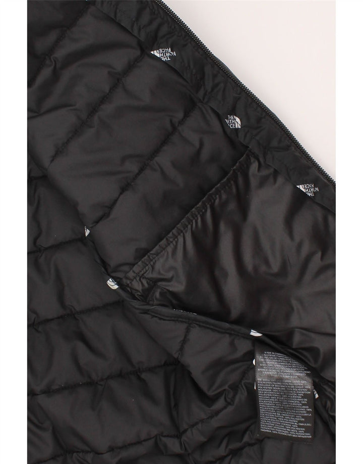 Jachetă căptușită cu glugă The North Face pentru băieți, 9-10 ani, mediu negru