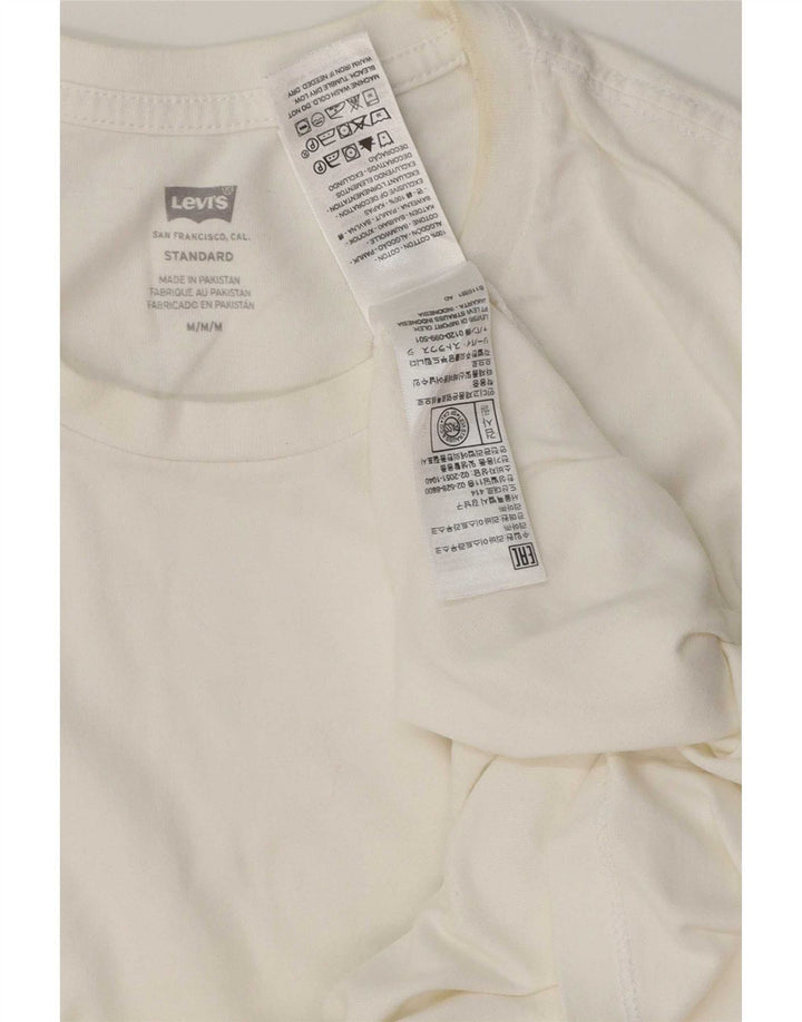 Tricou Levi's Standard Fit pentru bărbați Top mediu din bumbac alb