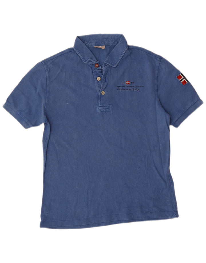 Napapijri Tricou polo pentru bărbați, albastru mediu