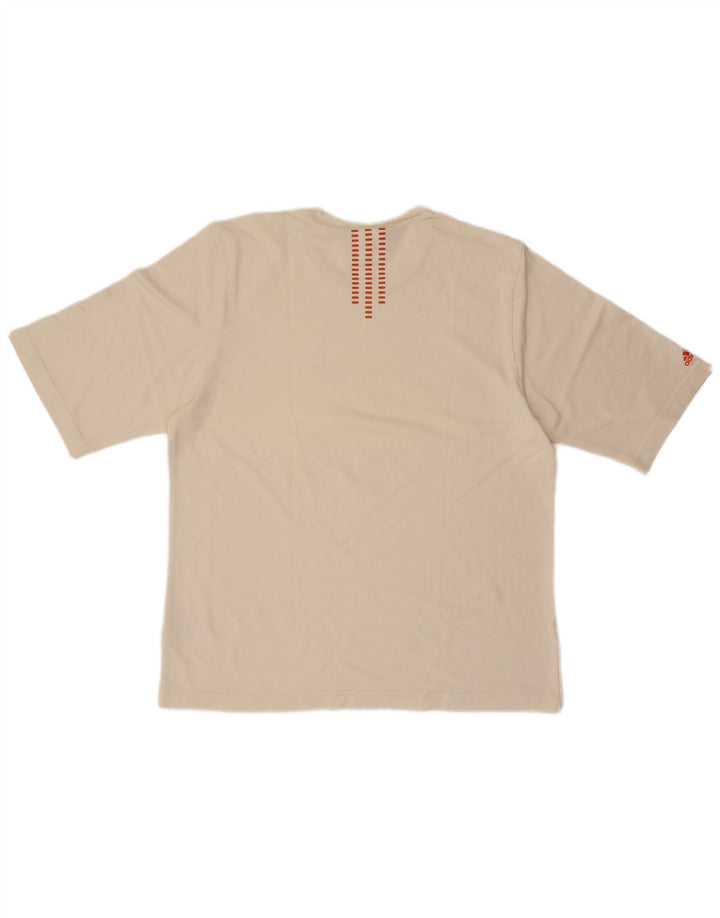 Tricou grafic ADIDAS pentru bărbați Top mare din bumbac alb