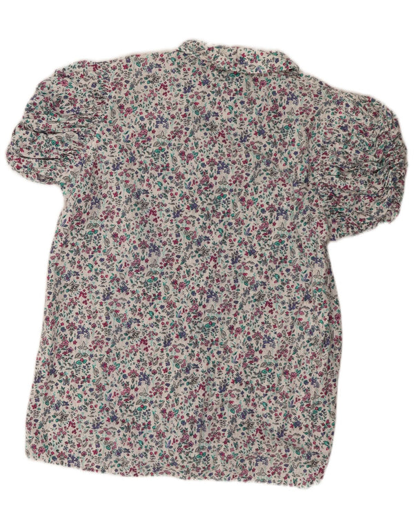 Bluză cămașă cu mânecă scurtă pentru femei Nadine H EU 38 Medium White Floral