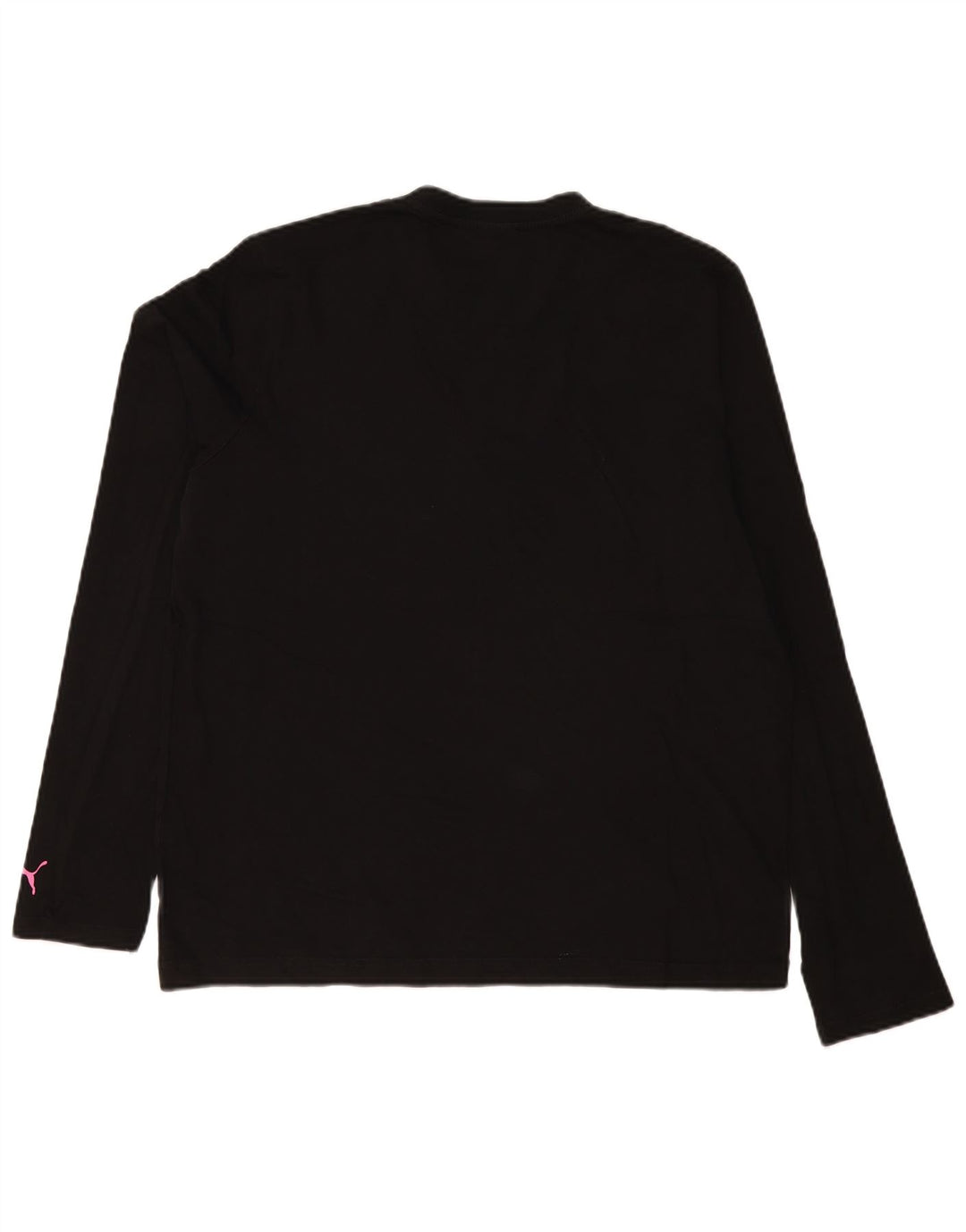 Tricou cu mânecă lungă Puma pentru bărbați, bumbac negru